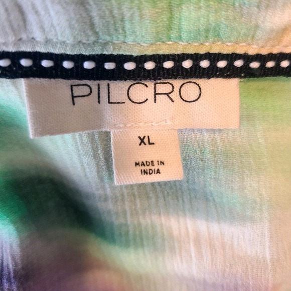 Pilcro The Sidney Batwing Blouse Top Womens XL Watercolor Relaxed Fit - Picture 7 of 8